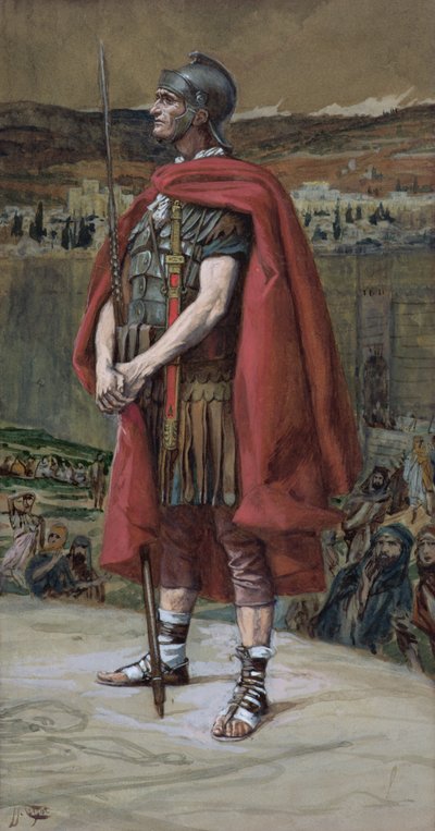 センチュリオン、「キリストの生涯」のイラスト、1886-94年（板紙にトイレとガッシュ） 作： James Jacques Joseph Tissot