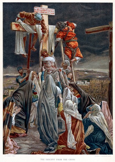 十字架からの降下、c1890 作： James Jacques Joseph Tissot