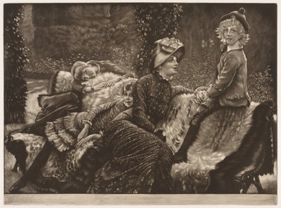 ガーデンベンチ 作： James Jacques Joseph Tissot