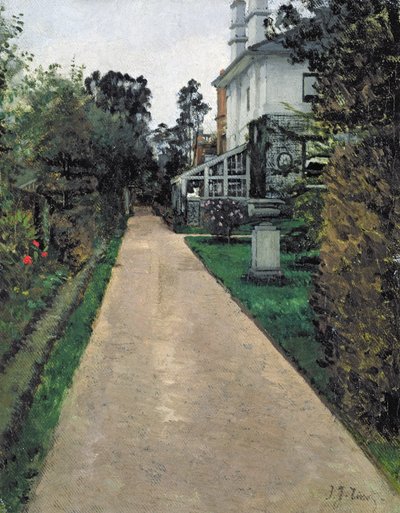 画家の家の庭（油彩・キャンバス 作： James Jacques Joseph Tissot
