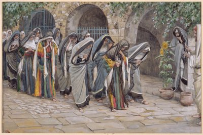 聖女たち、「キリストの生涯」のイラスト、1886-94年（板紙にトイレとガッシュ） 作： James Jacques Joseph Tissot