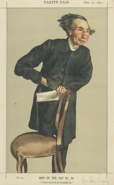 The Rev. Charles Voysey（カラーリトグラフ 作： James Jacques Joseph Tissot
