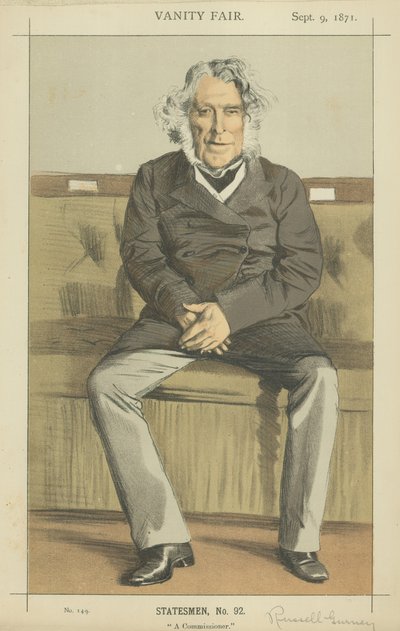 The Right Hon Russell Gurney (カラーリトグラフ) 作： James Jacques Joseph Tissot