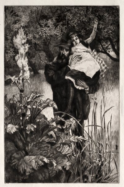 男やもめ（エッチング、ドライポイント） 作： James Jacques Joseph Tissot