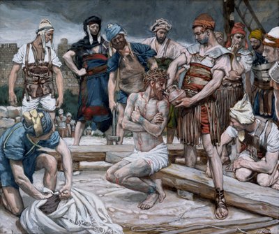 ミルラと混合したワイン、「キリストの生涯」のイラスト、1884-96年（板紙にトイレとガッシュ） 作： James Jacques Joseph Tissot