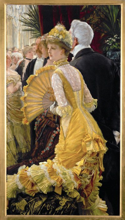 舞踏会 1878年頃 キャンバスに描かれた絵 作： James Jacques Joseph Tissot