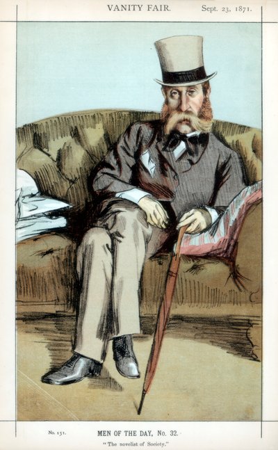 社会の小説家、1871年。 作： James Jacques Joseph Tissot