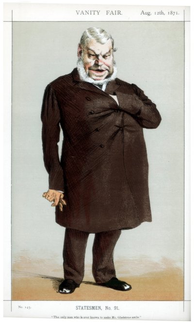 グラッドストーン氏を笑顔にすることが知られている唯一の男、1871年 作： James Jacques Joseph Tissot