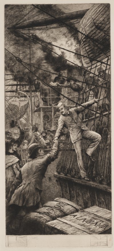 二人の友人 作： James Jacques Joseph Tissot
