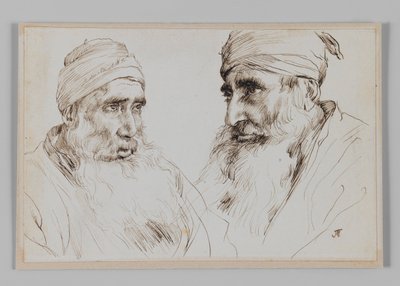 ユダヤ人の種類、エルサレム、私たちの主イエス・キリストの生涯からの挿絵（紙にインク） 作： James Jacques Joseph Tissot