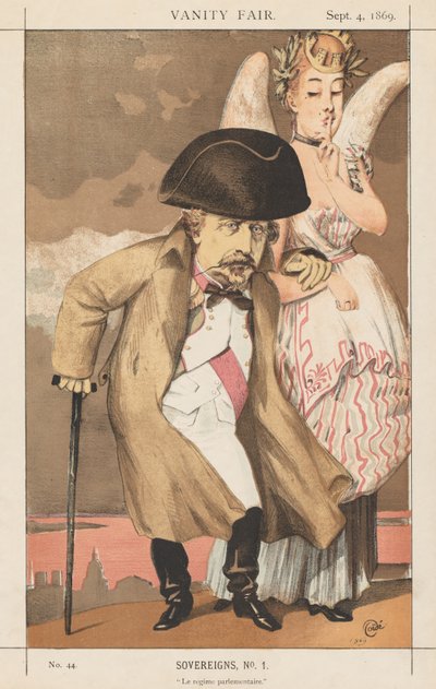 バニティフェア：ソブリン、No。1議会制、1869年。 作： James Jacques Joseph Tissot