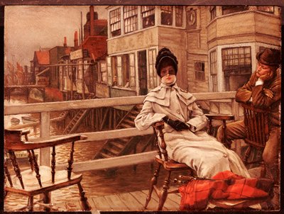グリニッジでボートを待っています。 作： James Jacques Joseph Tissot