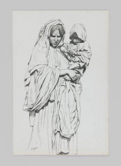 エリコの女と子、主イエス・キリストの生涯のイラスト 作： James Jacques Joseph Tissot