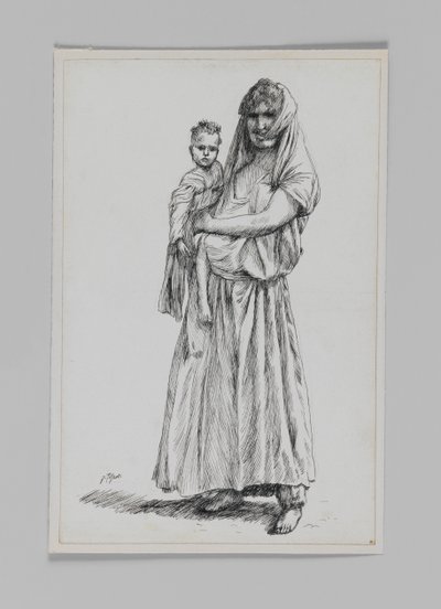 サマリアのゲバの女、主イエス・キリストの生涯のイラスト 作： James Jacques Joseph Tissot