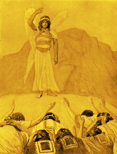ジェームズ・ティソによる天使の非難-聖書 作： James Jacques Joseph after Tissot