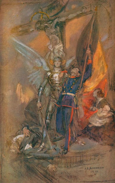 ベルギーの聖ミカエル、1914年、1914年 作： James Jebusa Shannon