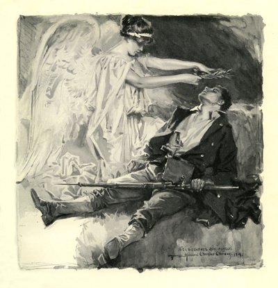 J.J.シャノンによるベルギーの聖ミカエル 作： James Jebusa Shannon