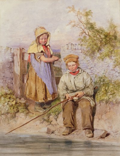 若い釣り人 作： James Jnr Hardy