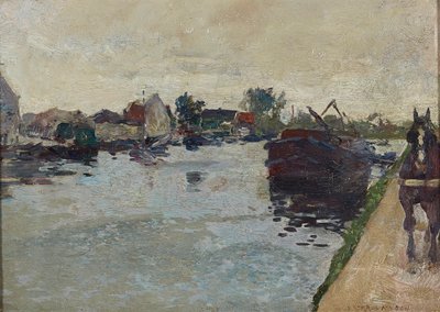 The Tow Path (キャンバスに油彩) 作： James Kerr Lawson