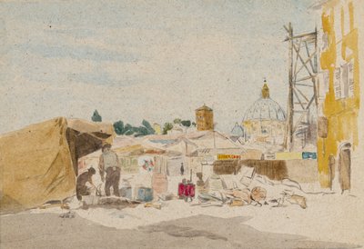 建築現場：ローマ 作： James Kerr Lawson