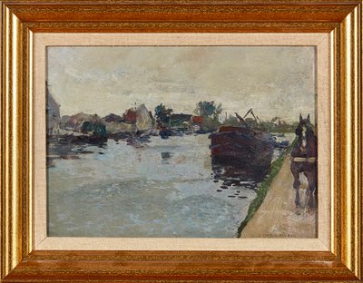 The Tow Path (キャンバスに油彩) 作： James Kerr Lawson