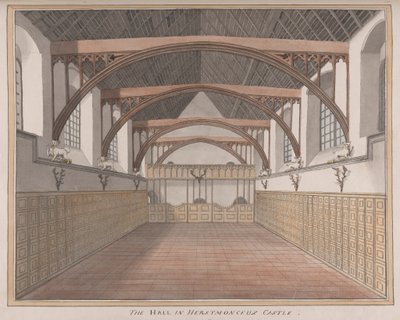 Castelo Herstmonceux, East Sussex: The Hall 作： James Lambert  of Lewes