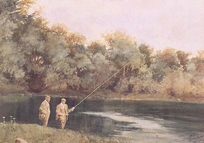 ハムステッドヒースのヴェイル・オブ・ヘルス・ポンドにて 作： James Loxham Browne