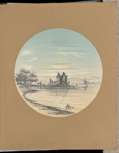 [海岸の廃墟］ 作： James Makgill Heriot Maitland