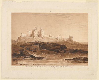 ダンスタンバラ城、「Liber Studiorum」パート III より 作： James Mallord William Turner