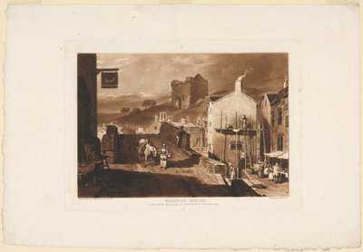 モーペス、ノーサンバーランド、Liber Studiorum から 作： James Mallord William Turner