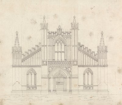 Desenho preparatório para o Desenho 11, Placa 9 de Uma Coleção de Desenhos para Retiros Rurais 作： James Malton