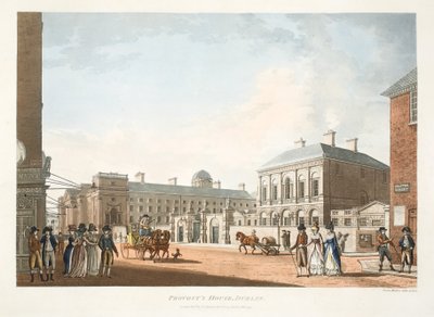 プロボストの家、ダブリン、1794（手塗りの彫刻） 作： James Malton