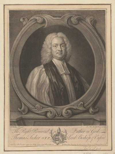 Thomas Secker, Senhor Bispo de Oxford 作： James McArdell