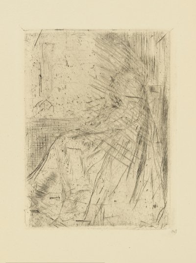 [76] ウィスラーのキャンセルされたプレートからの印象 - モード、着席。 作： James Abbott McNeill Whistler