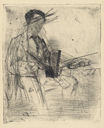 [76] Whistler - Ross Winans によるキャンセルされたプレートからの印象。 作： James Abbott McNeill Whistler