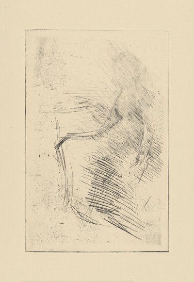 [76] Whistler - The Desk によるキャンセルされたプレートからの印象。 作： James Abbott McNeill Whistler