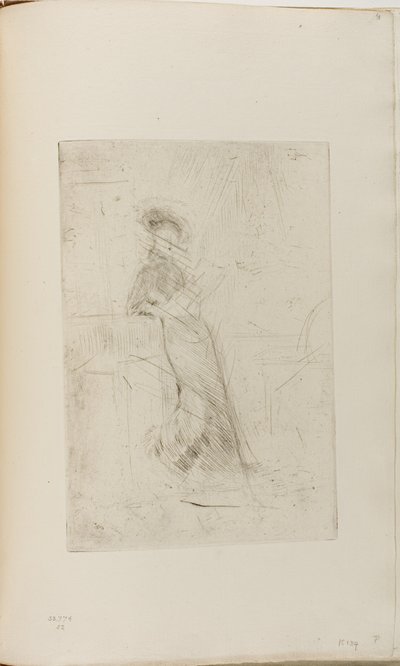 窓辺の貴婦人 作： James Abbott McNeill Whistler