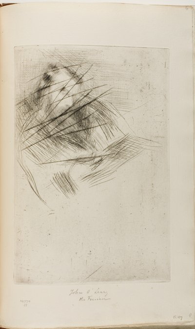 読書する男 作： James Abbott McNeill Whistler