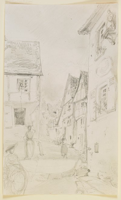 ストリートシーン 作： James Abbott McNeill Whistler