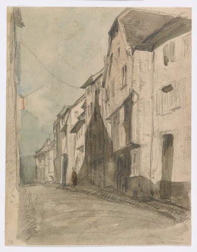 サヴェルヌの通り 作： James Abbott McNeill Whistler