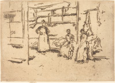 販売後、ハウンズディッチ 作： James Abbott McNeill Whistler
