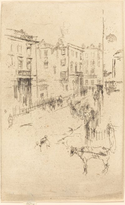 オルダニー ストリート 作： James Abbott McNeill Whistler