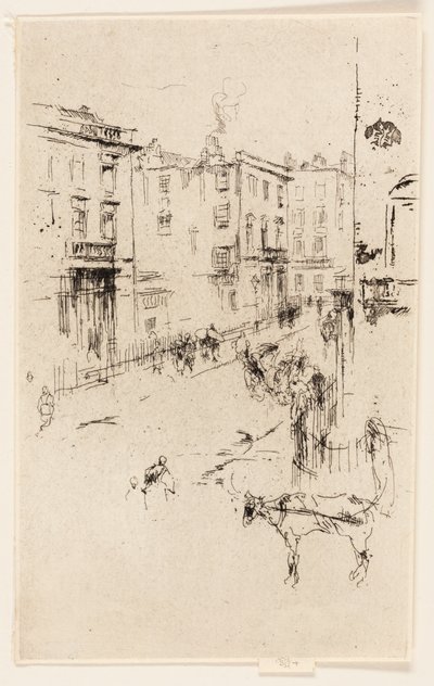 オルダニー ストリート 作： James Abbott McNeill Whistler