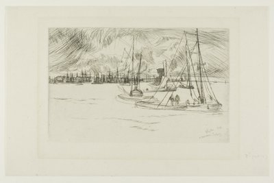 アムステルダム、トルハウスから 作： James Abbott McNeill Whistler