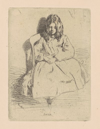 アニー、着席 作： James Abbott McNeill Whistler
