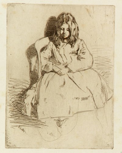 アニー、着席 作： James Abbott McNeill Whistler