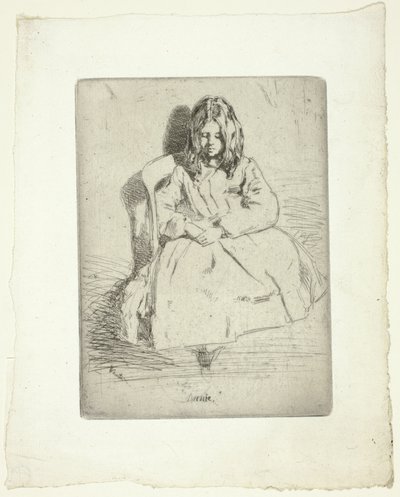 アニー、着席 作： James McNeill Whistler