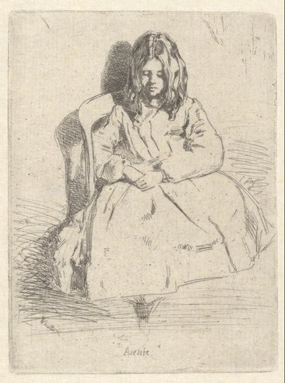 アニー、着席 作： James Abbott McNeill Whistler