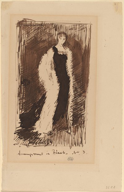 黒のアレンジメント - No.3 作： James Abbott McNeill Whistler