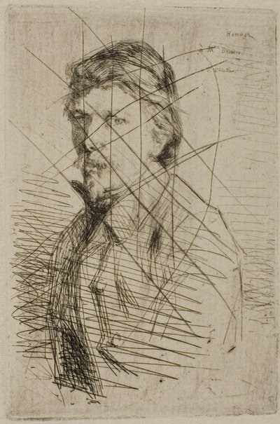 オーギュスト・デラートル、プリンター 作： James McNeill Whistler